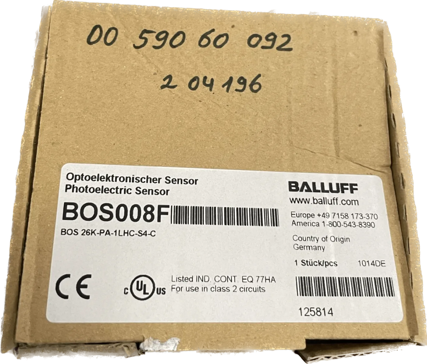 BALLUFF Lichttaster mit Hintergrundausblendung BOS 26K-PA-1LHC-S4-C - 1