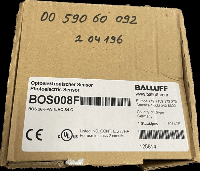 BALLUFF Lichttaster mit Hintergrundausblendung BOS 26K-PA-1LHC-S4-C