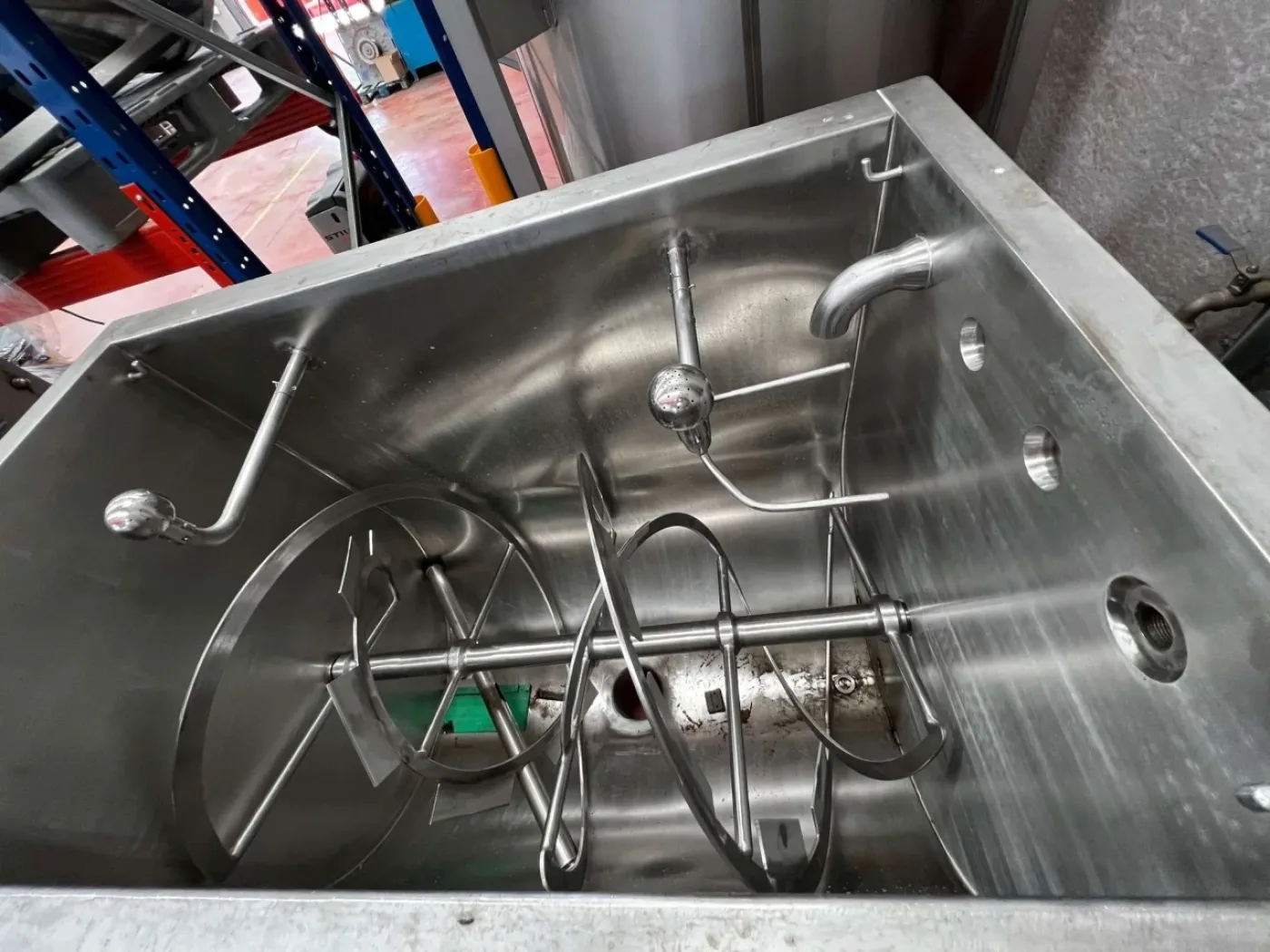 USED WESTERHOFF METALLTECHNIK STAINLESS STEEL BELT MIXER 800 LITERS - 3
