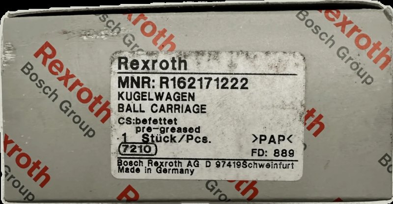 Bosch / Rexroth BSHP Kugelwagen SNH, Standard, Stahl, mit Kugelkette