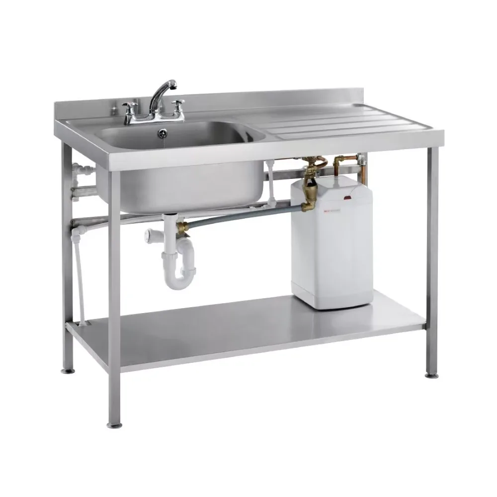 Parry Stainless Steel Fully Assembled Sink Right Hand Drainer 1400mm - islandcatering