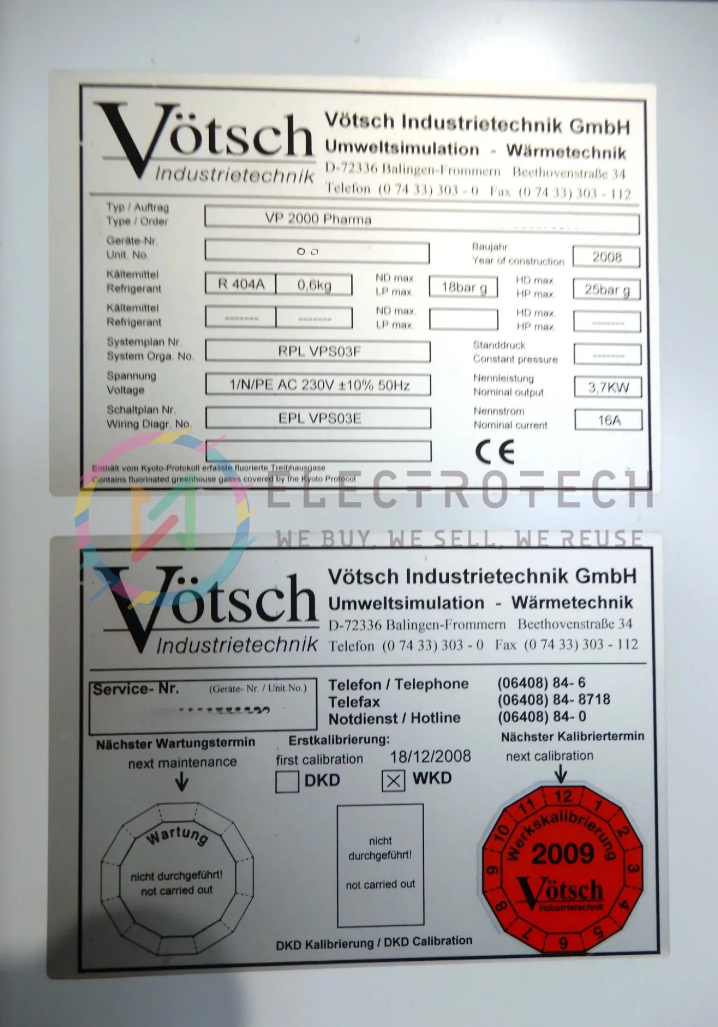 Vötsch VP2000 Pharma, climate chamber, vintage 2008 - 4