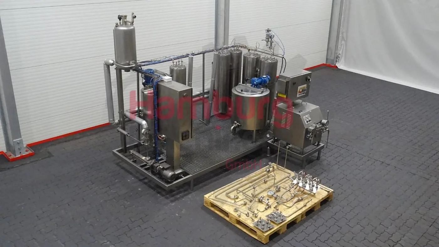 Ice Cream Mix Pilot Pasteurisation Plant with Homogeniser - Talleres Garvía / FBF Iberica - 2