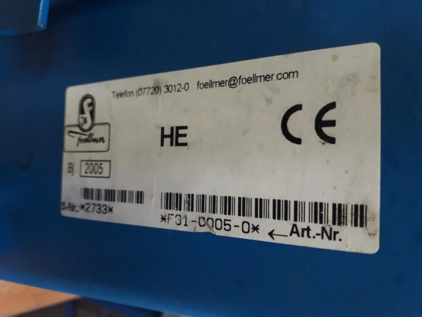 Foellmer HE/F31 - 3