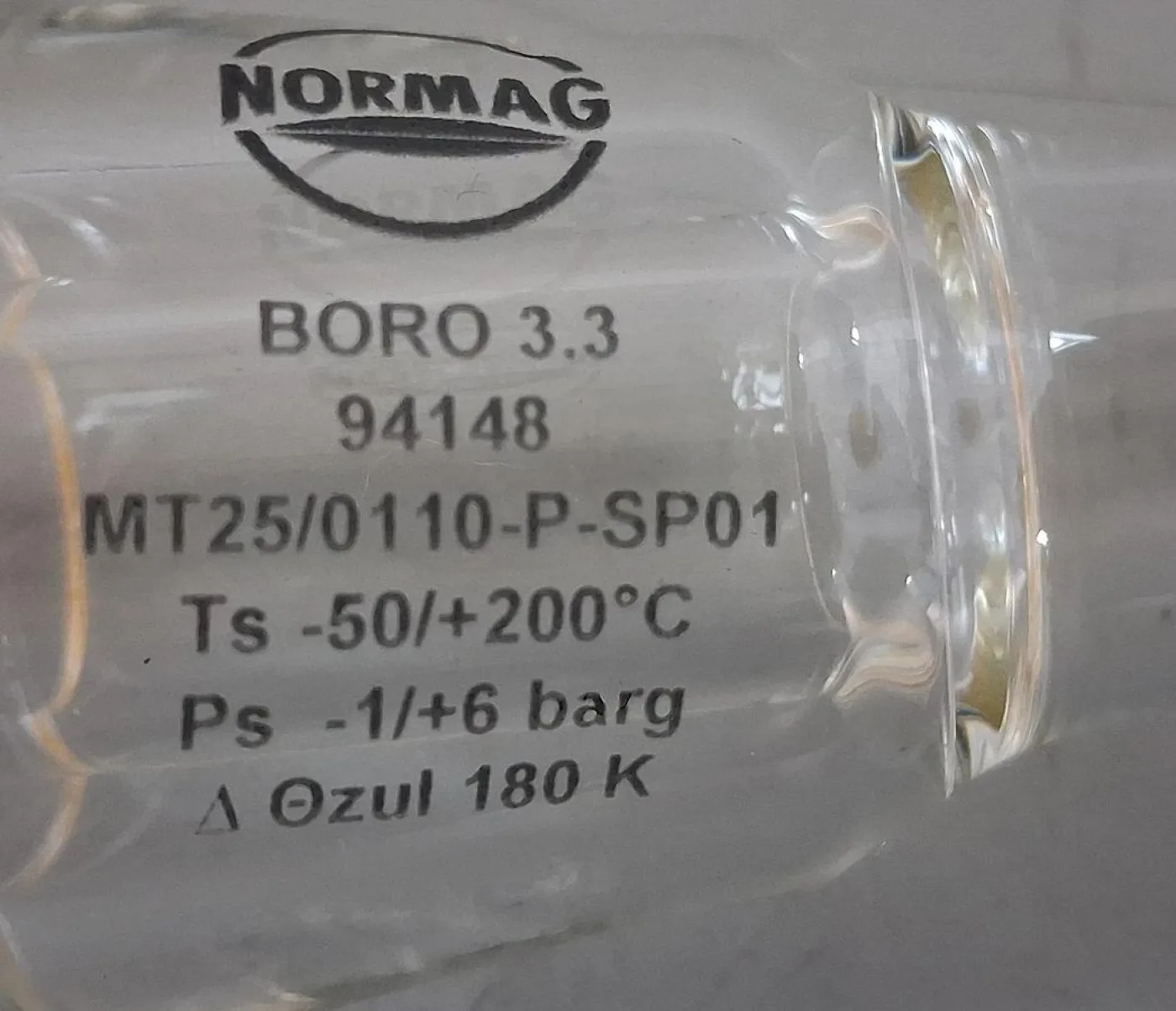 Normag Glashülsen MT25/0110-P-SP01, Typ PF - 4