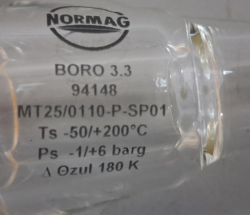 Normag Glashülsen MT25/0110-P-SP01, Typ PF
