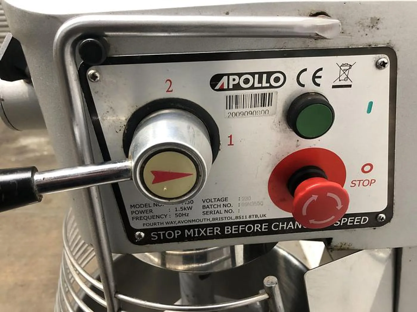 Aplollo APM 30Ltr Planetary Mixer - 1