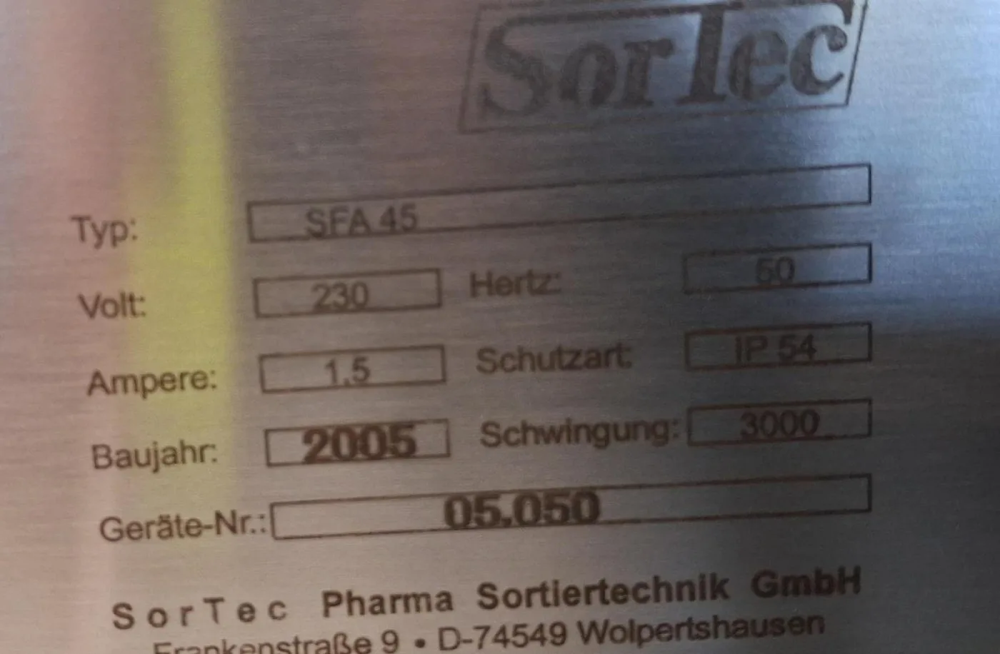 Sortec SFA 45 Vibrationswendelförderer mit Bunker - 6
