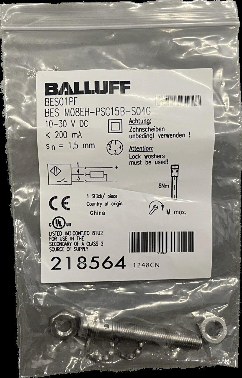 BALLUFF Induktive Standardsensoren mit Vorzugstypen BES M08EH-PSC15B-S04G