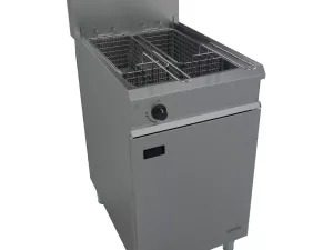 Falcon Chieftain Single Tank Twin Basket Free Standing Propane Gas Fryer G1838X - islandcatering