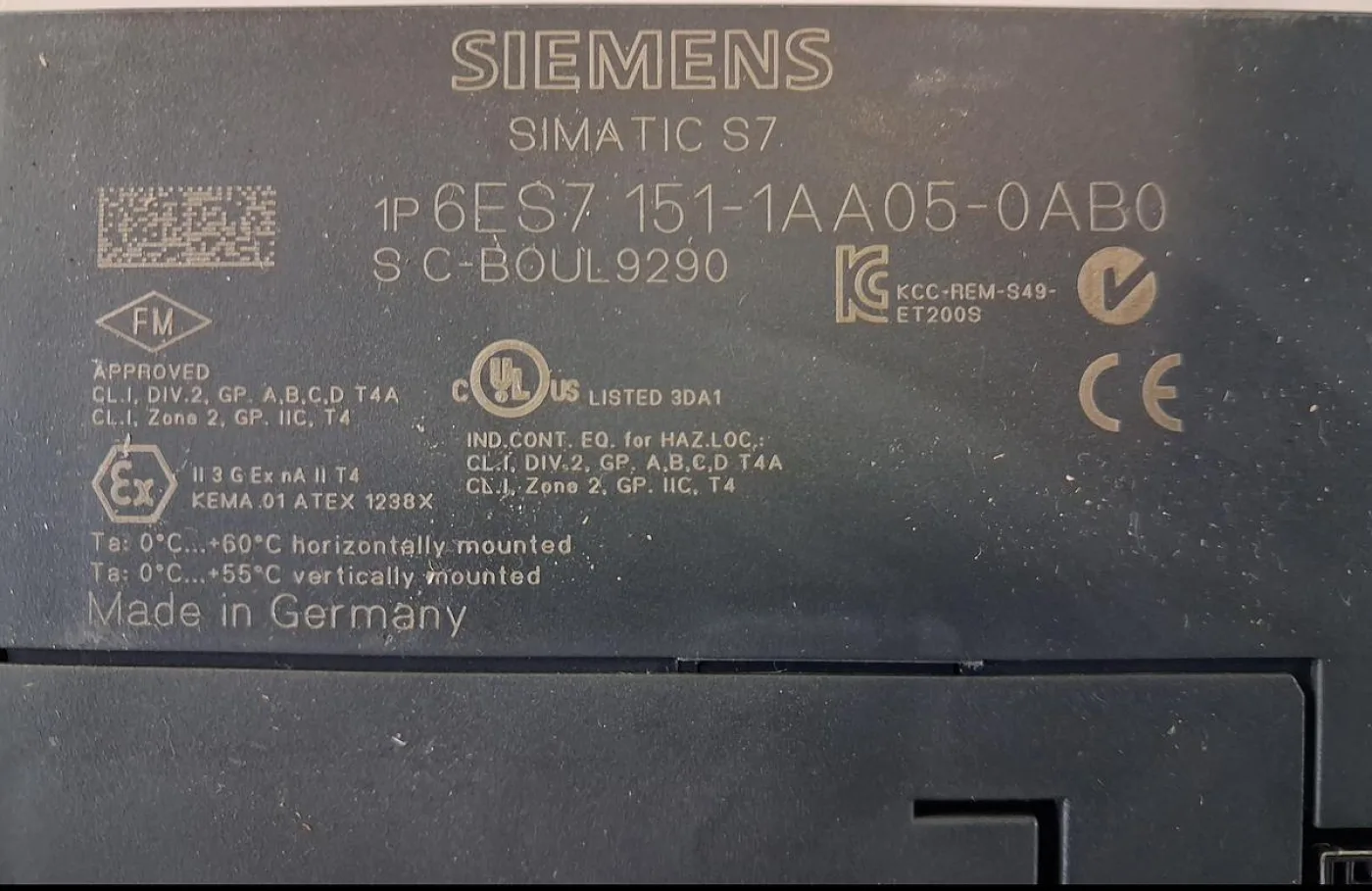 Siemens SIMATIC S7 CPU-Modul 6ES7 151-1AA05-0AB0 - 7