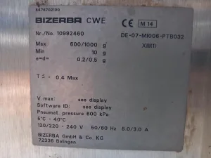 Controlador dinâmico de peso BIZERBA