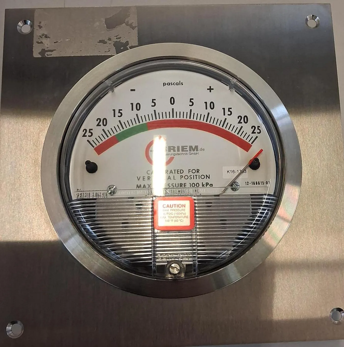 G. BRIEM Differenzdruckmanometer -25 bis +25 kPa - 2