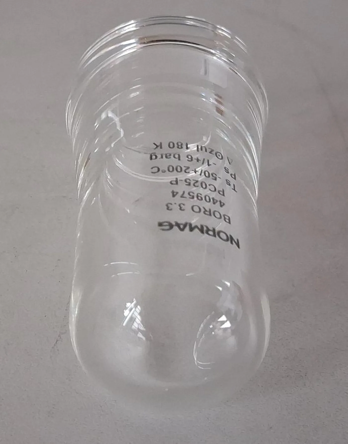 Normag Abschlusskappe PC025-P aus Borosilikatglas 3.3 DN25 - 4