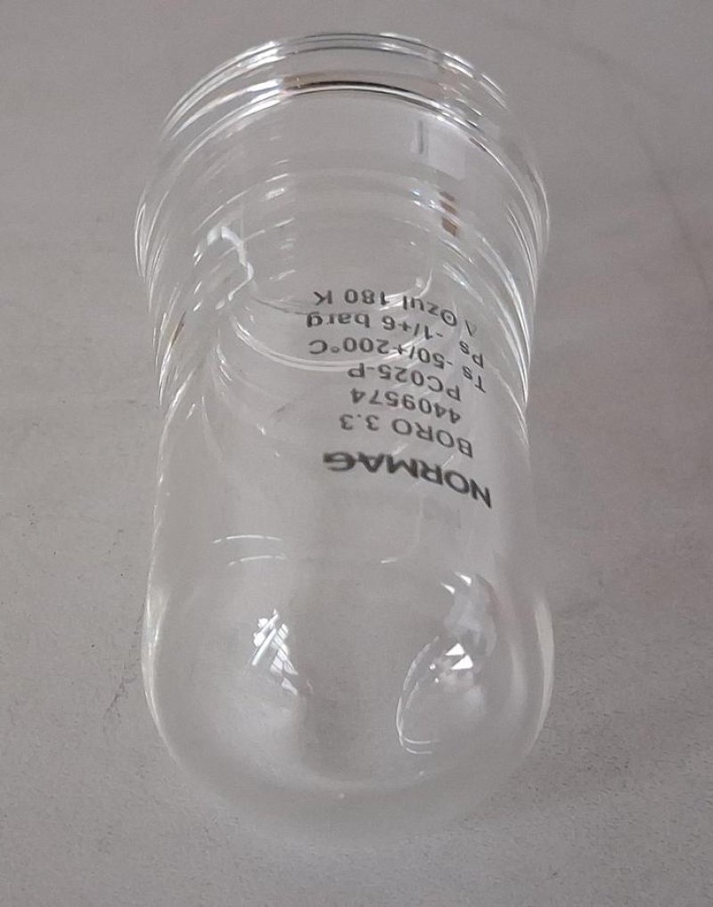 Normag Abschlusskappe PC025-P aus Borosilikatglas 3.3 DN25