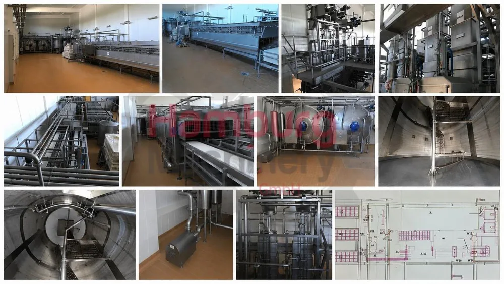 Gouda Euroblock Cheese Plant for 100.000 liter of milk per day - 10.000 kg of Gouda cheese per day