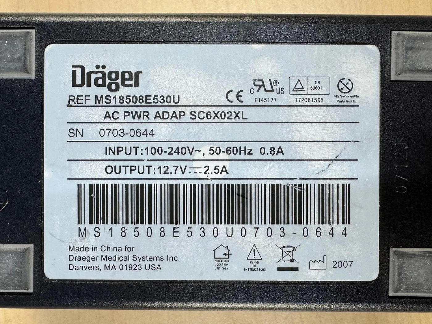 Drager Scio Four Oxi Plus Multigas Monitoring Module YOM: 2007 - 7