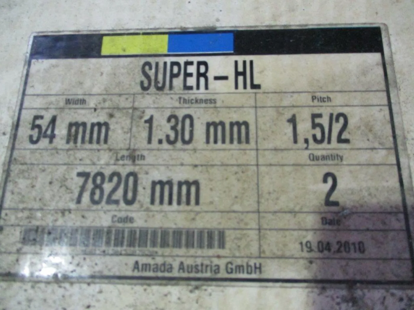 Super HL 7820*54*1,3 AMADA - 2
