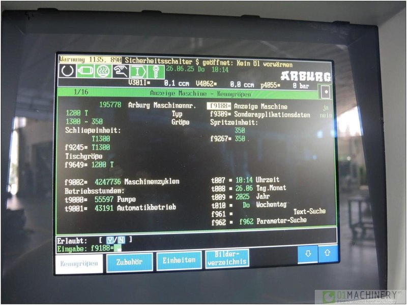 2004 ARBURG 1200T 1300-350 IN0606