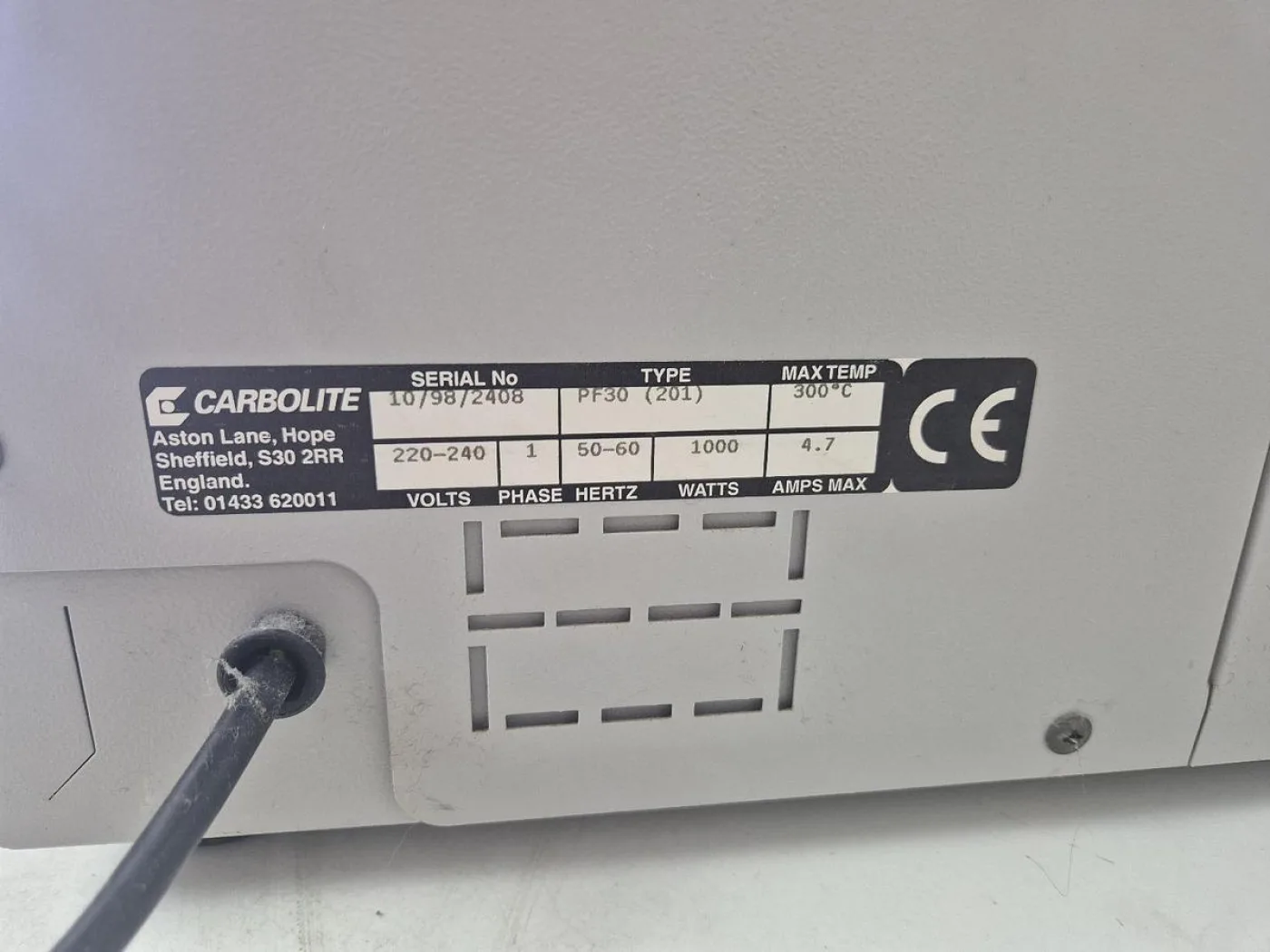 Carbolite PF30 Oven - 7