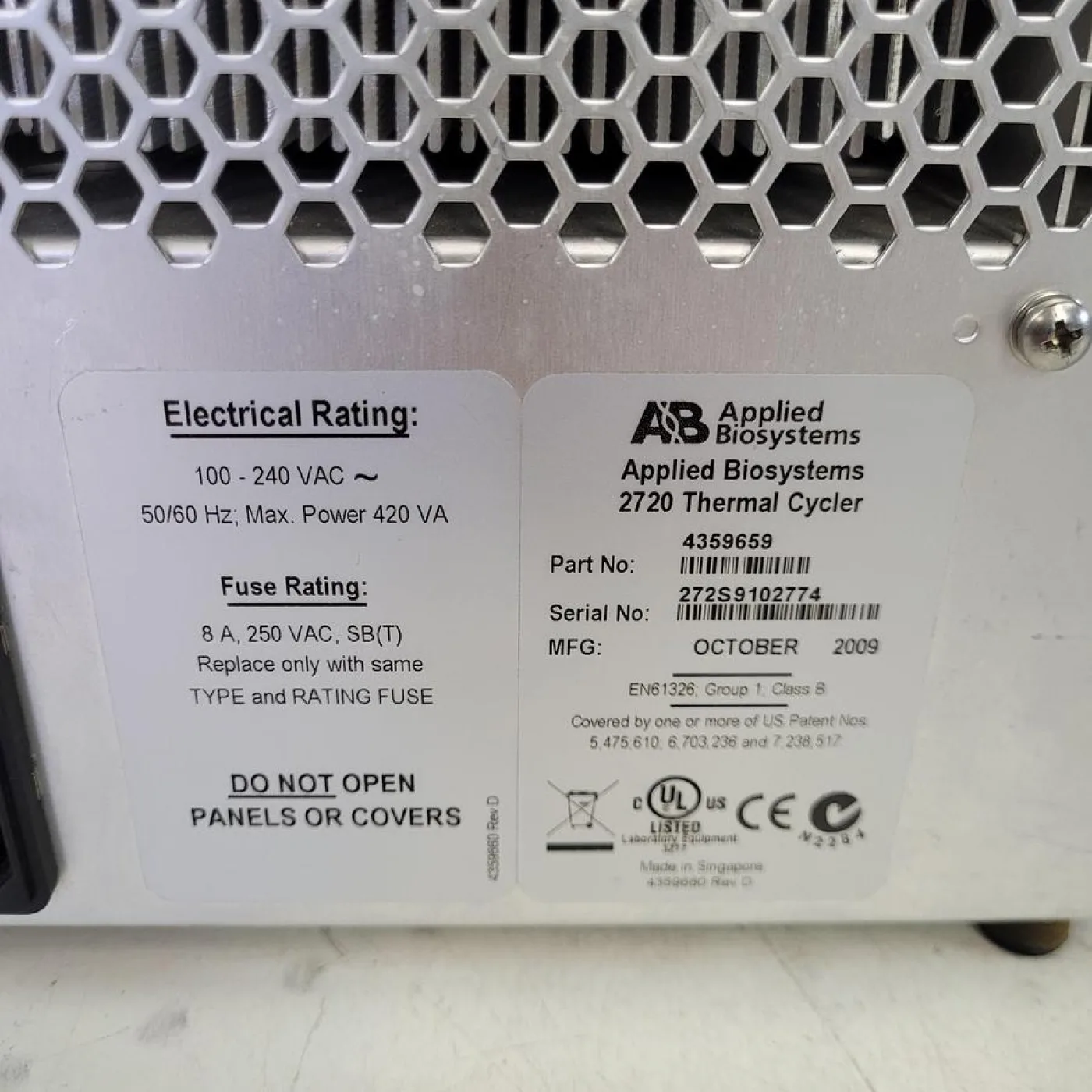 2009 Applied Biosystems 2720 Thermal Cycler - 6