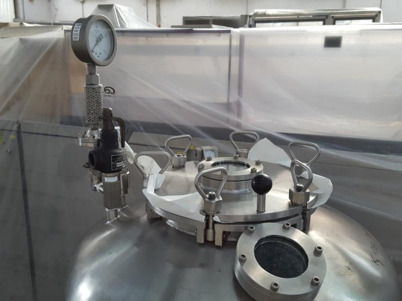SERBATOIO INOX CARRELLATO – CALMIC CISA MOD. 230 L