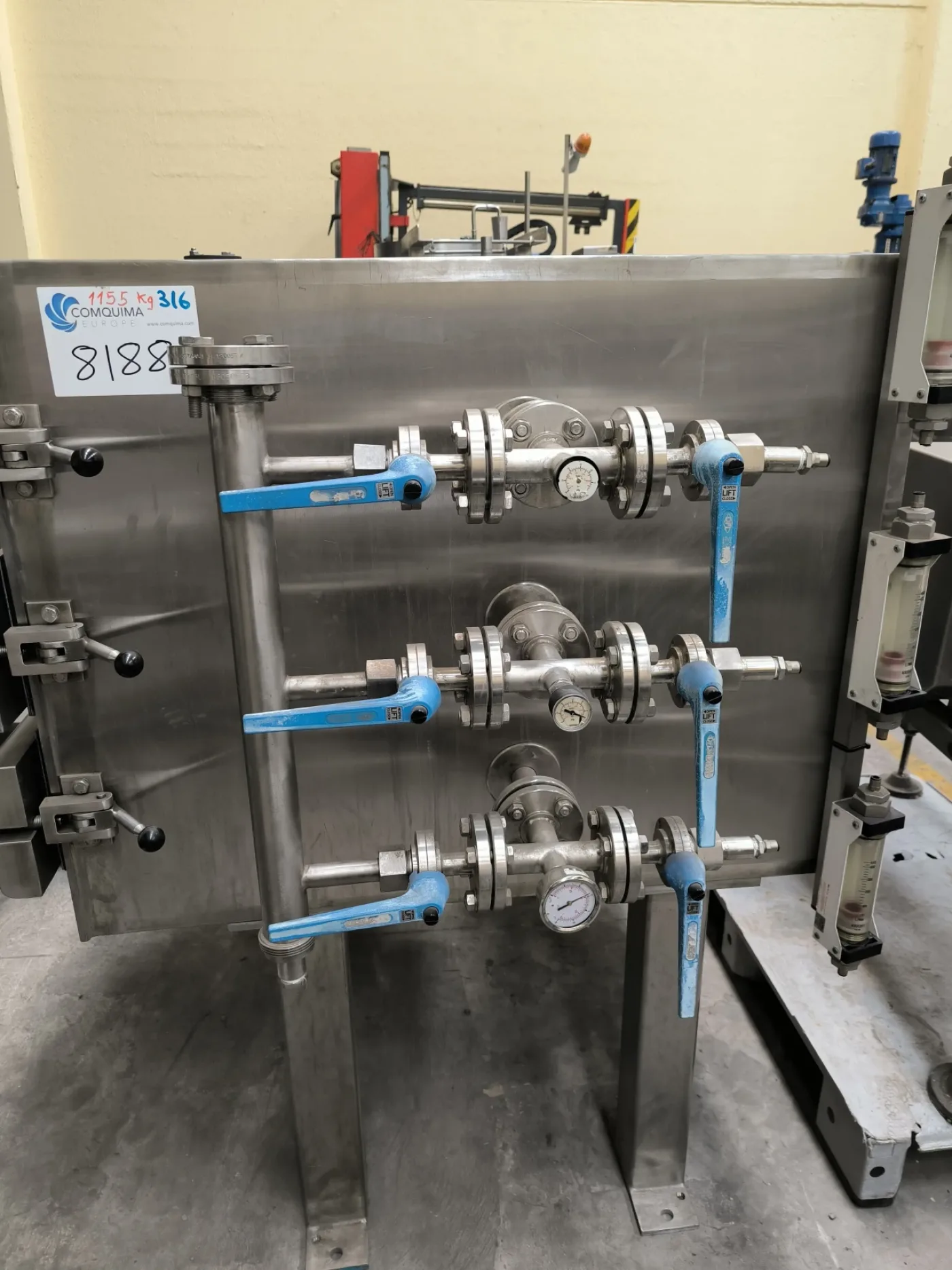 USED STAINLESS STEEL VACUUM TRAY DRYER 3 M2 - 6