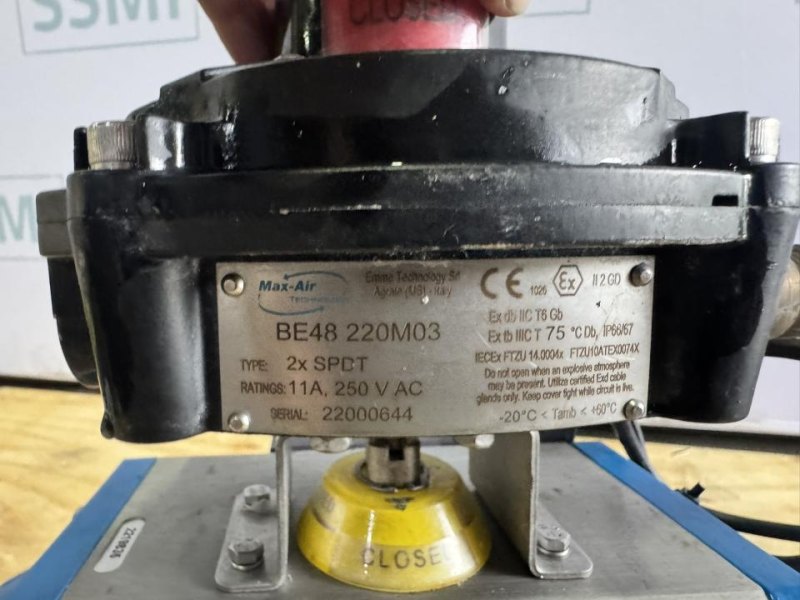 2022 Ioniqa / Max-Air Technology Pneumatic Quarter-Turn Ball Valve Assembly with Pneumatic Actuator