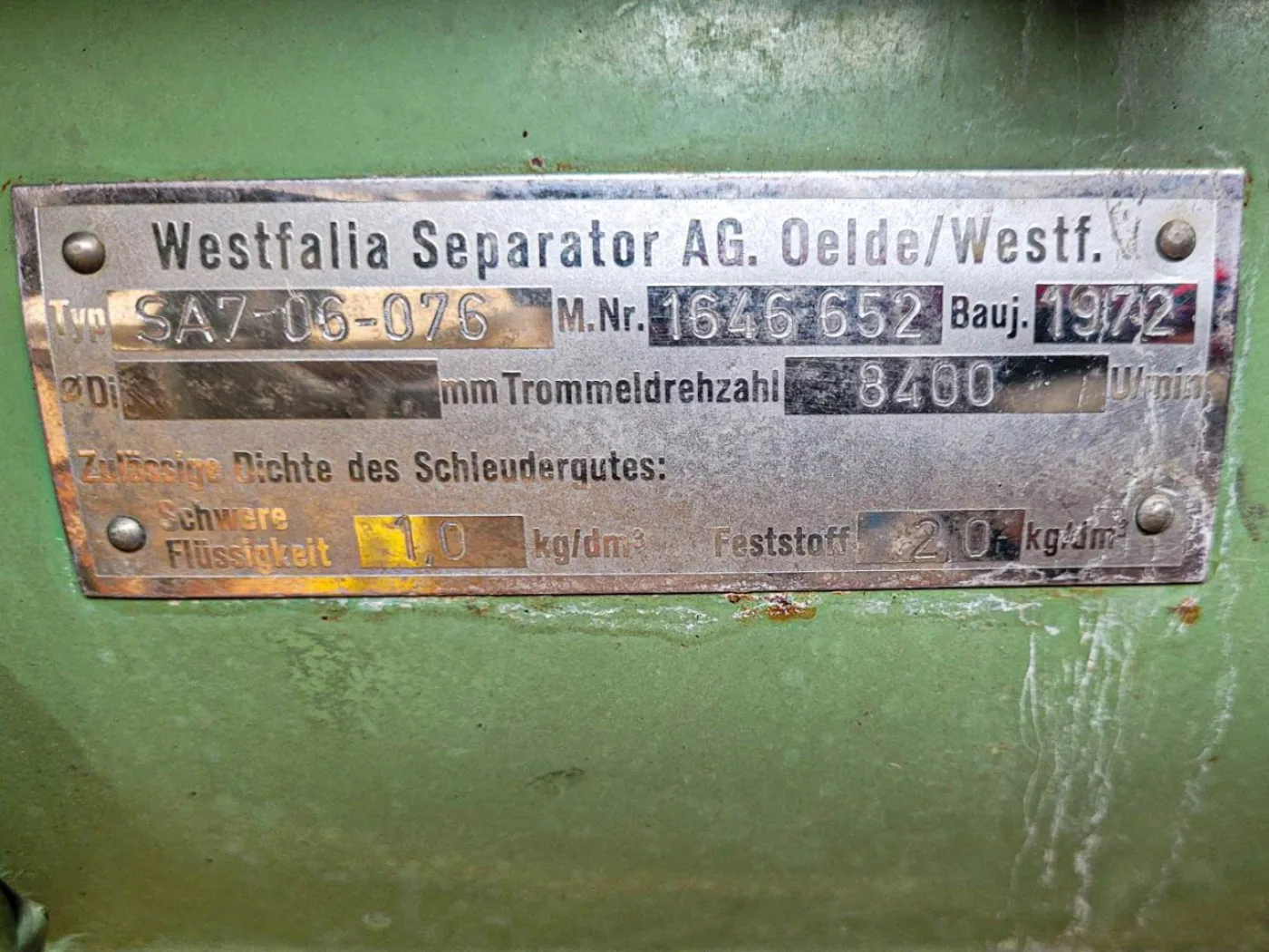 Westfalia SA7-06-076 - Separator - 3