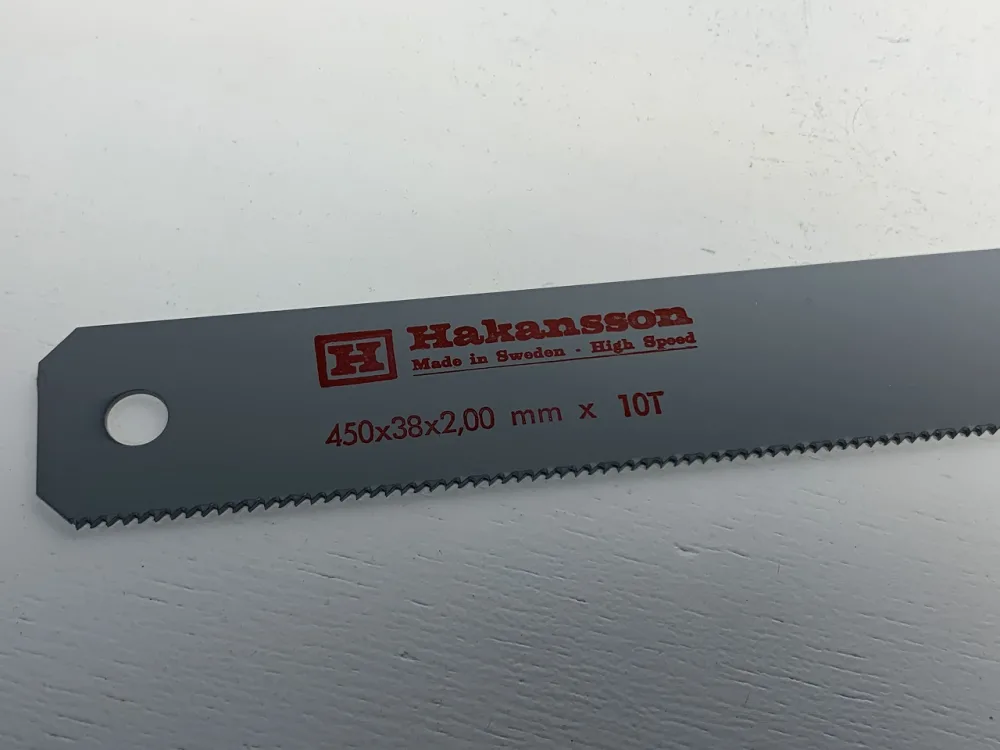 LAME DE SCIE "HAKANSSON" TYPE 450x38x2,0 10 dents