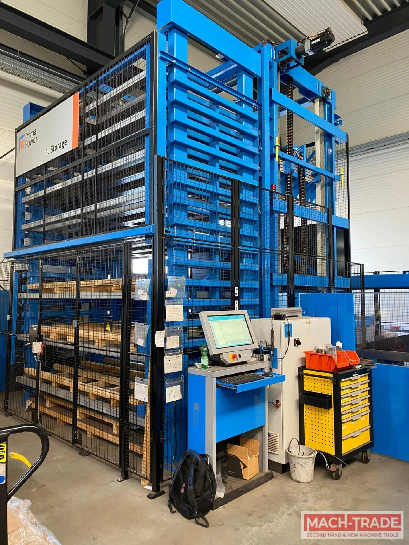 PRIMA-POWER LINE: Prima-Power Shear Genius SGe 1530 punching machine, Express Bender EBe5-3 (200) panel bender and storage FL 1530 used - 3