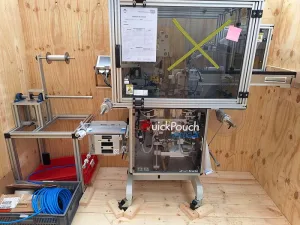 Quickpouch Automated Form-Fill Seal Packaging Machine with Videojet Dataflex Printer for Quickpouch Auto loader