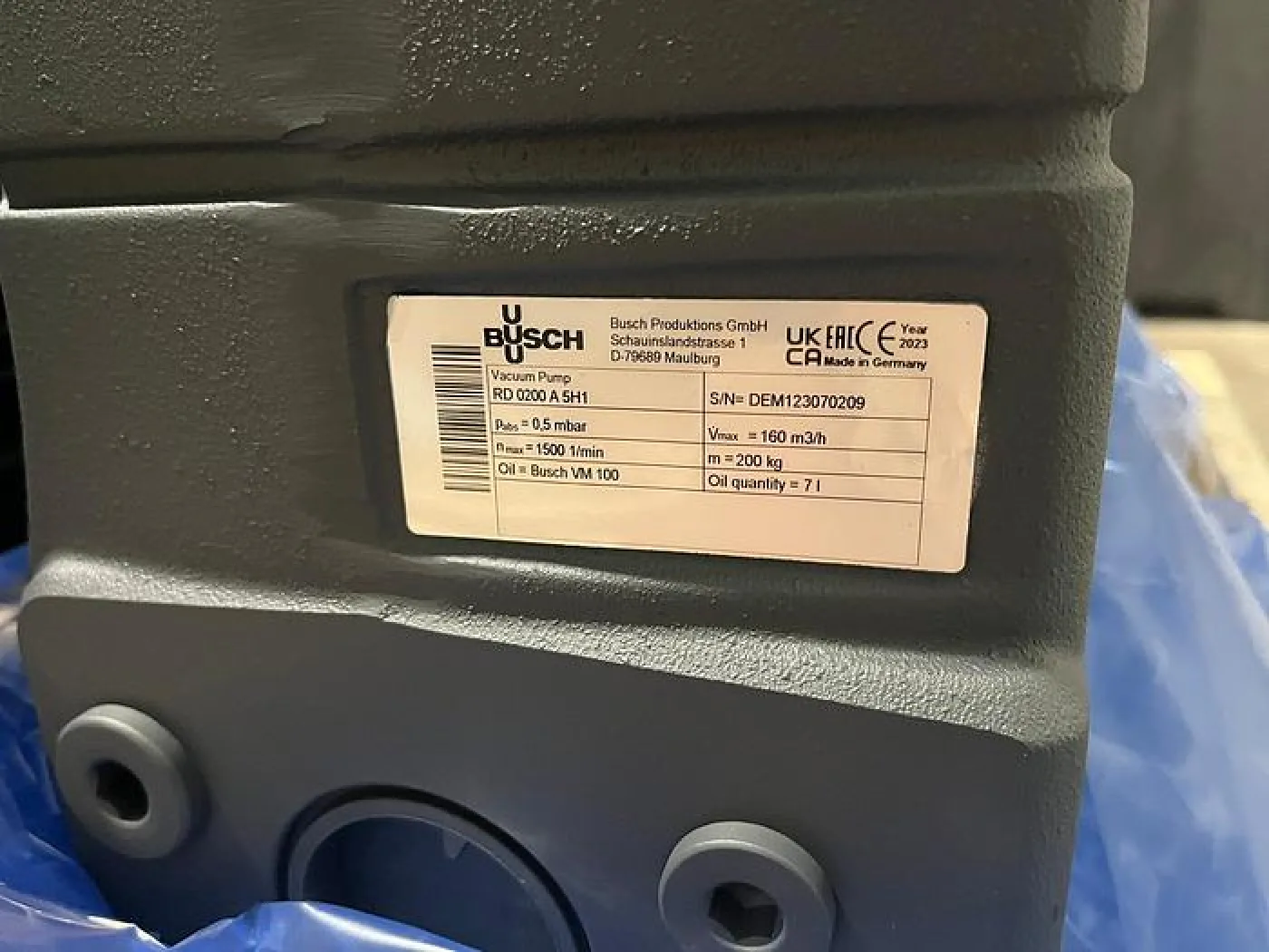Busch Vacuüm pomp RD 0200 A 5H1 - 2