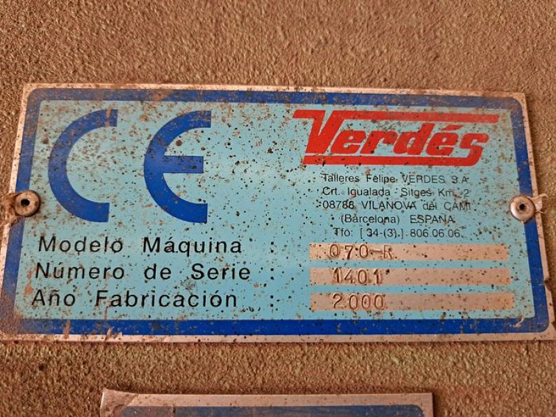 Extrusora VERDÉS 070 R de 65 ton