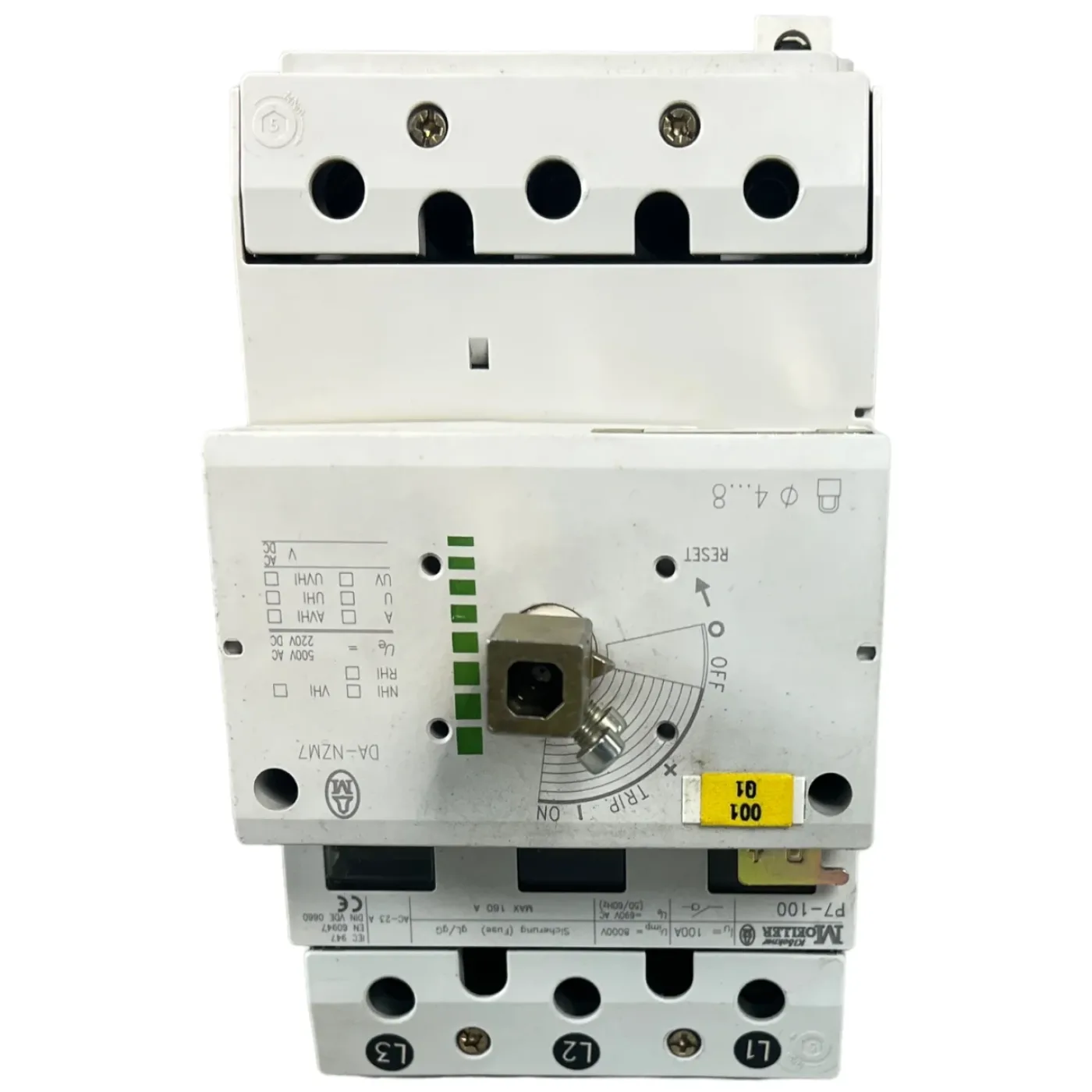 Klöckner-Moeller P7-100 P7100 + DA-NZM7 DANZM7 Leistungsschalter Hauptschalter - 3