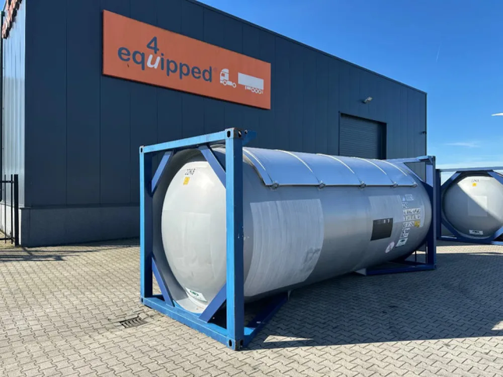 20FT ISO T50 Gastank / T50 / 25.000L / MAWP: 15,1 bar / 5Y- + CSC-inspection valid till 04-2028