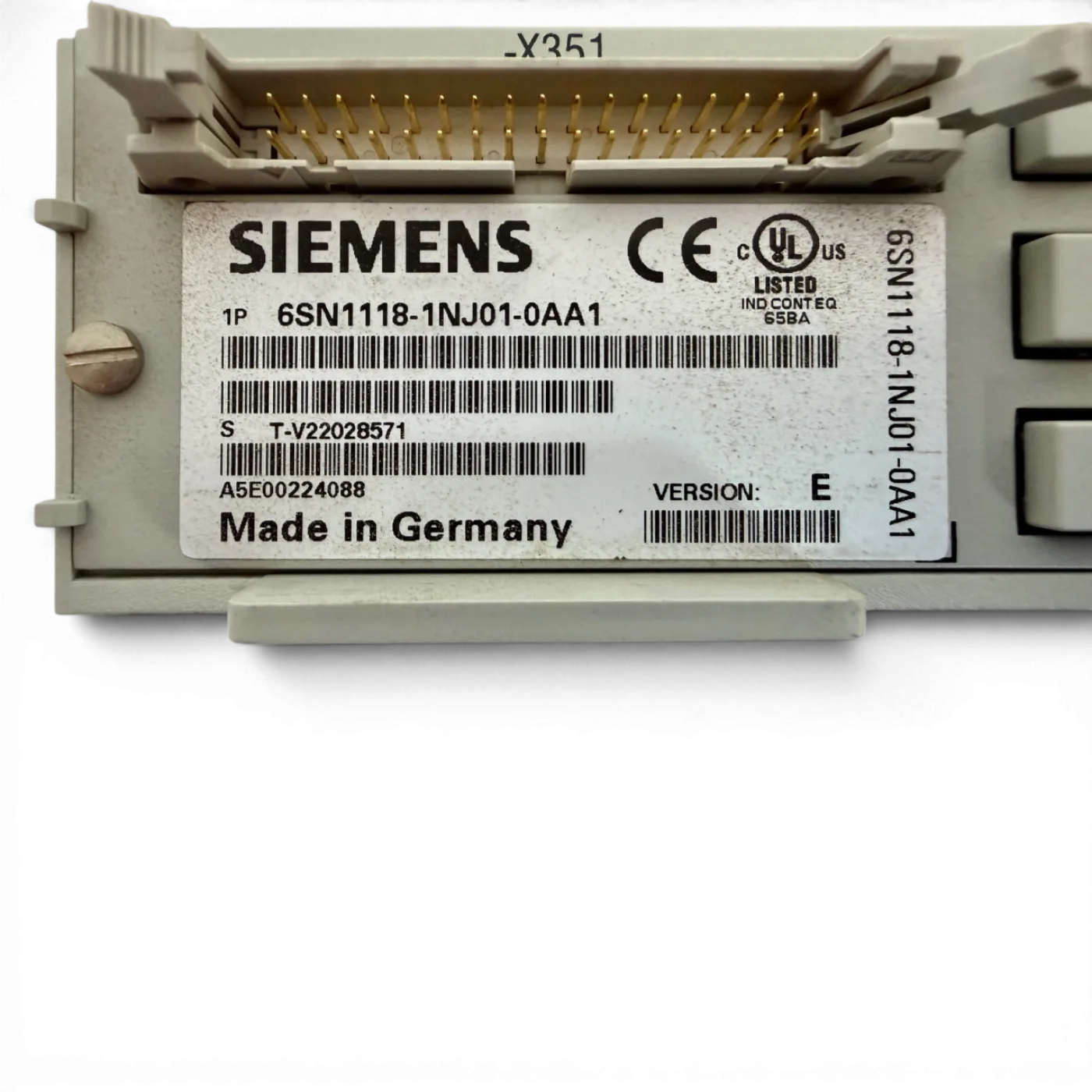 Siemens SIMODRIVE 611U Regelungseinschub Resolver 6SN1118-1NJ01-0AA1 A5E00224088 | IMA Art.-Nr. 93697 - 6