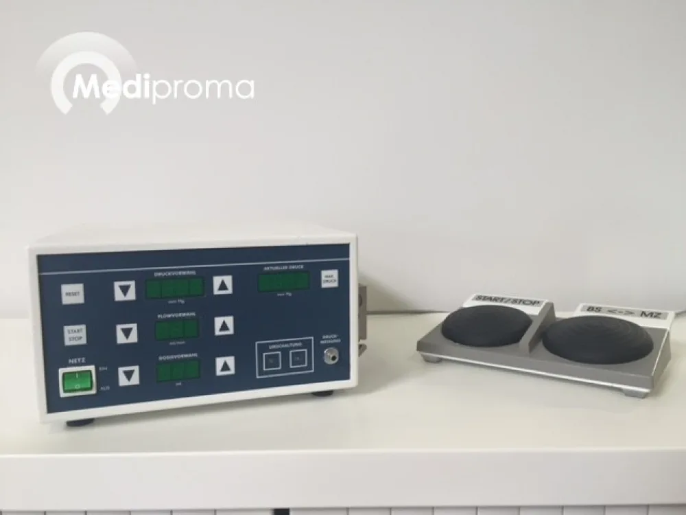 Primed DCR-1 Barium Contrast Injector
