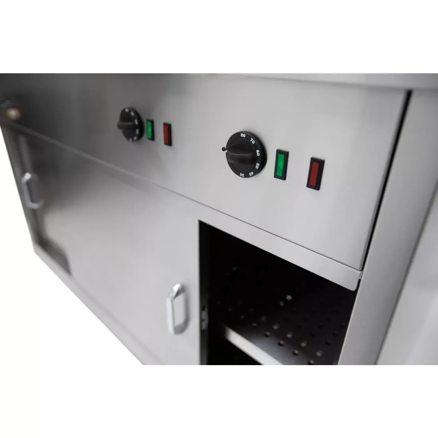 Parry Mobile Hot Cupboard with Bain Marie Top HOT12BM - islandcatering - 3