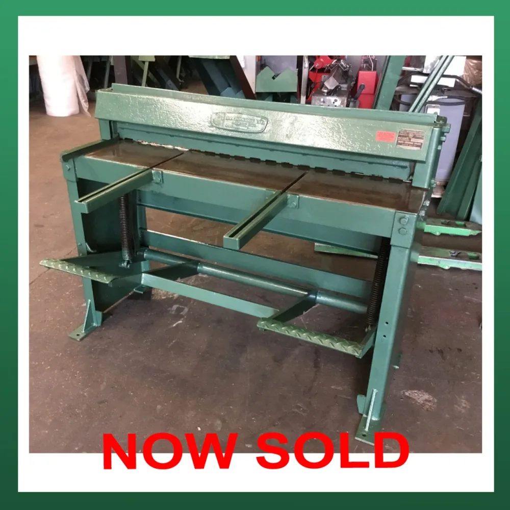 EDWARDS Treadle Guillotine 1260mm x 1.5mm Capacity - WNS - W. Neal Services Ltd