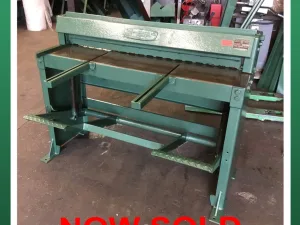 EDWARDS Treadle Guillotine 1260mm x 1.5mm Capacity - WNS - W. Neal Services Ltd