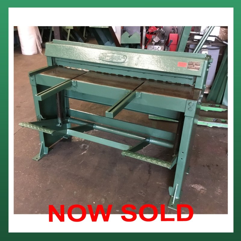 EDWARDS Treadle Guillotine 1260mm x 1.5mm Capacity - WNS - W. Neal Services Ltd