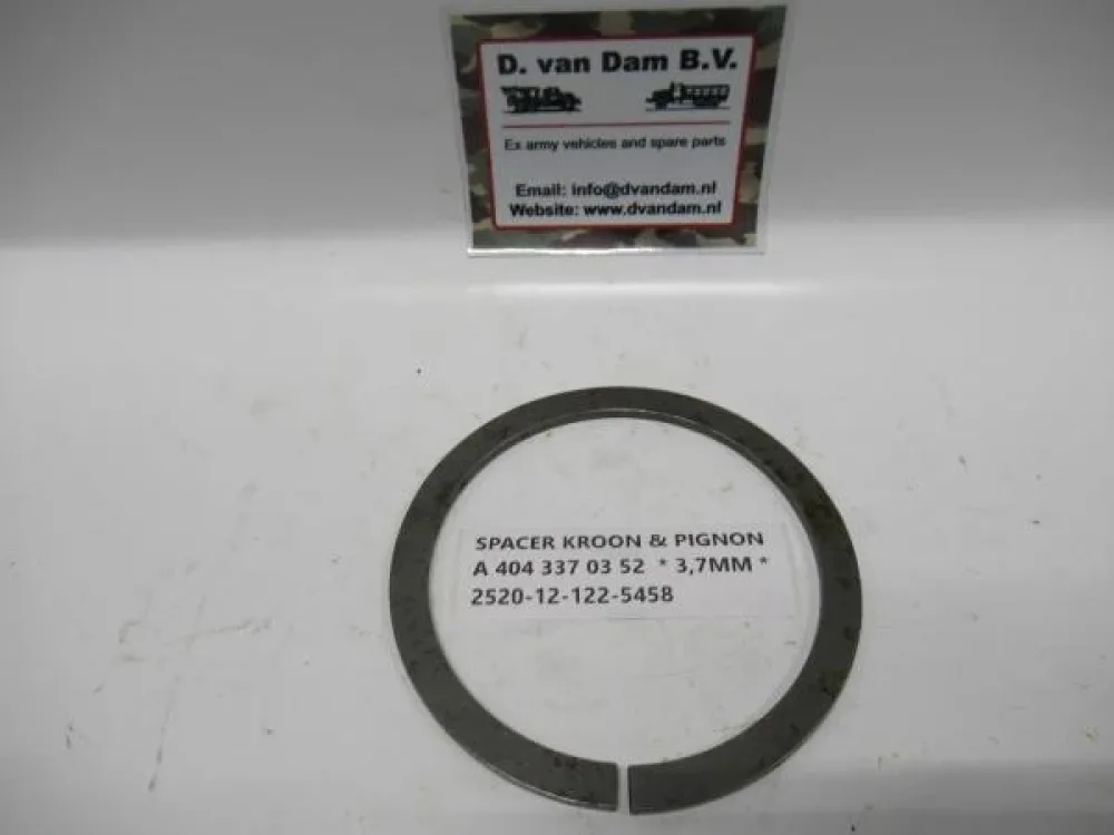 Spacer kroonwiel 3,7MM