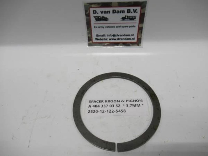 Spacer kroonwiel 3,7MM