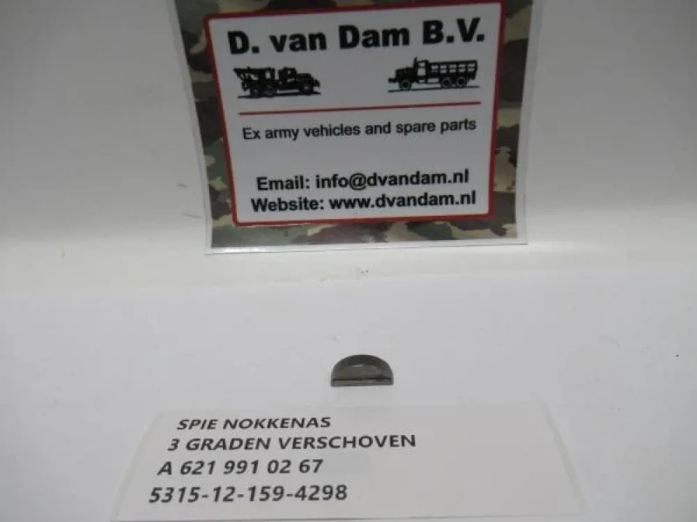 Spie nokkkenas 3 graden verschoven