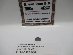 Spie nokkkenas 3 graden verschoven