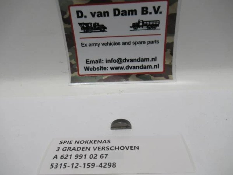 Spie nokkkenas 3 graden verschoven