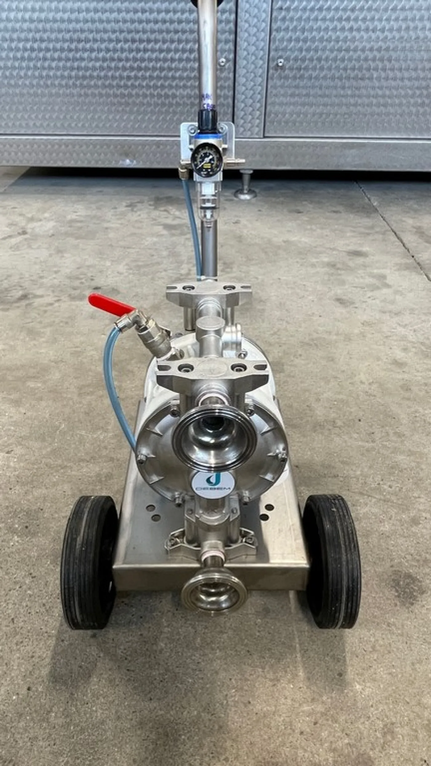 PNEUMATIC DOUBLE DIAPHRAGM PUMPS POWERED BY COMPRESSED AIR, SELF-PRIMING, ENTIRELY IN AISI 316 STAINLESS STEEL, NEW MACHINES - 6