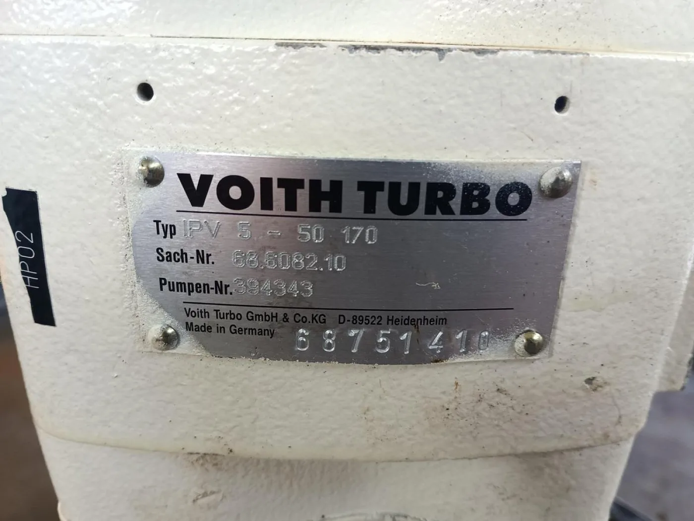 2001 VOITH IPV 5 -50 170 + IPN AI2427 - 5