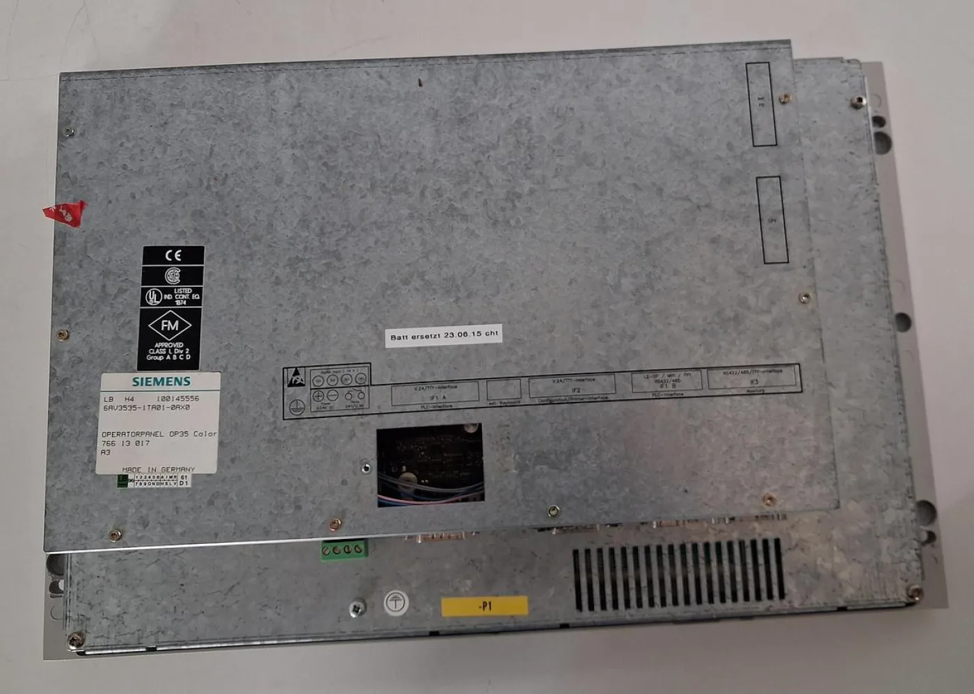 Siemens SIMATIC OP35 Color Operator Panel 6AV3535-1TA01-0AX0 - 5